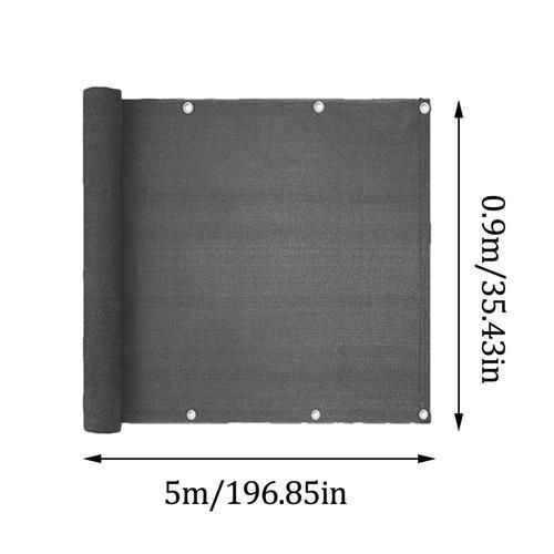 Grey Stripe Balcony Shading Net Outdoor Wind Shield And Anti Aging Tools Porch Fence Privacy Screen Cover High Quality