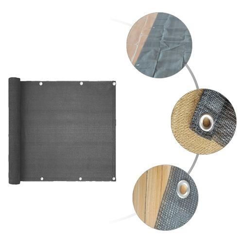 Grey Stripe Balcony Shading Net Outdoor Wind Shield And Anti Aging Tools Porch Fence Privacy Screen Cover High Quality