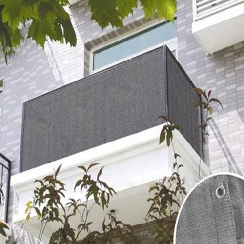 Grey Stripe Balcony Shading Net Outdoor Wind Shield And Anti Aging Tools Porch Fence Privacy Screen Cover High Quality
