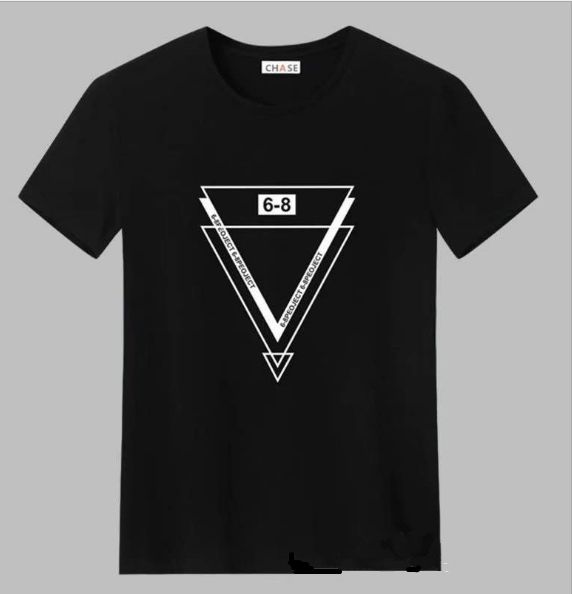 T-shirt 100% Cotton 4 Pcs Shirts Men's Fashion Short Sleeve