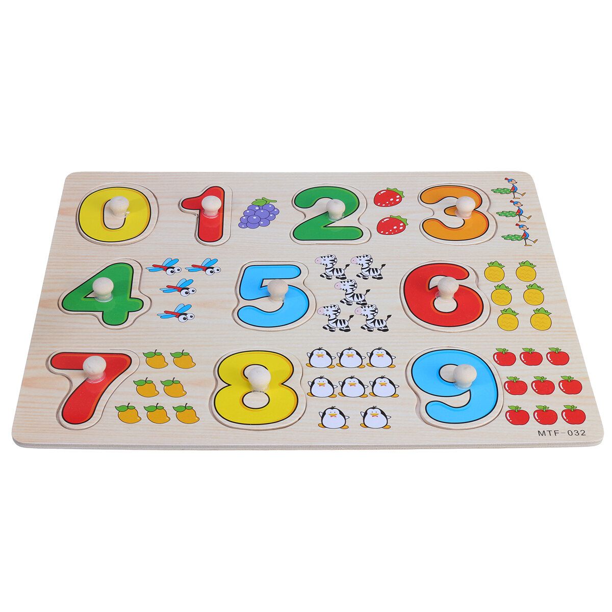 Wooden Peg Puzzles For Toddlers 2 3 Years Old Alphabet & Number Puzzles For Kids,Letters Numbers Animals And Vehicles Learning Toys Gift For Girls And Boys Numbers 0-9