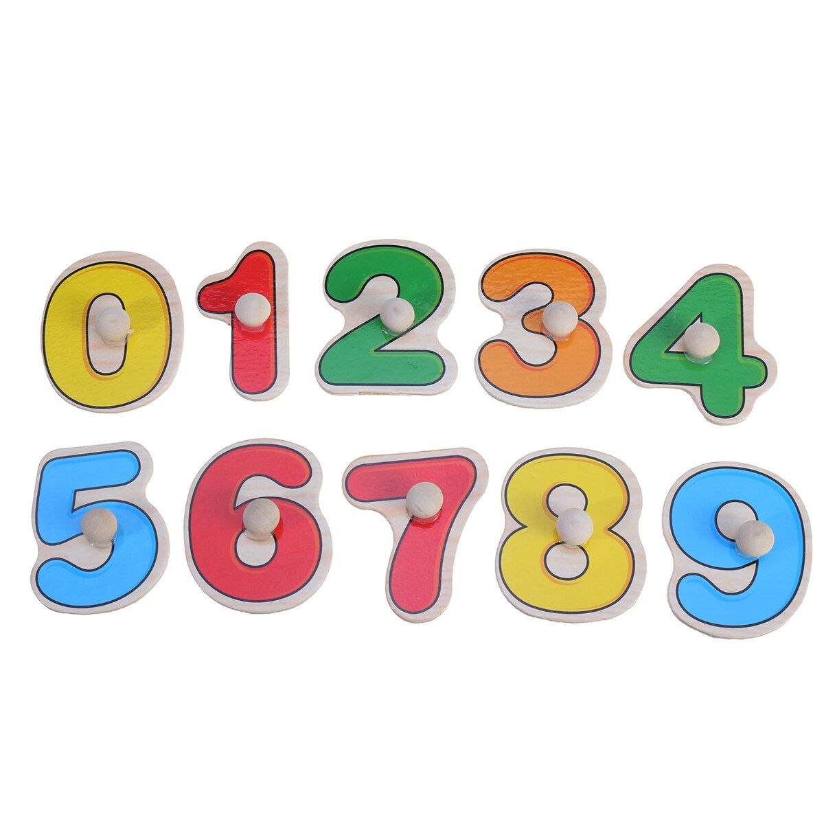 Wooden Peg Puzzles For Toddlers 2 3 Years Old Alphabet & Number Puzzles For Kids,Letters Numbers Animals And Vehicles Learning Toys Gift For Girls And Boys Numbers 0-9