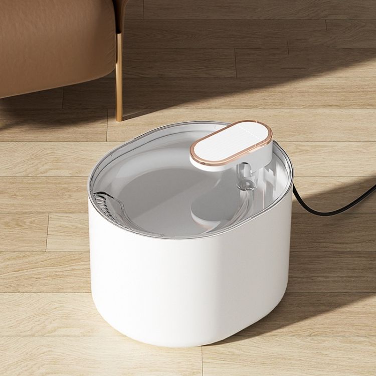3L Electric Pet Water Dispenser  Upgrade Motor White