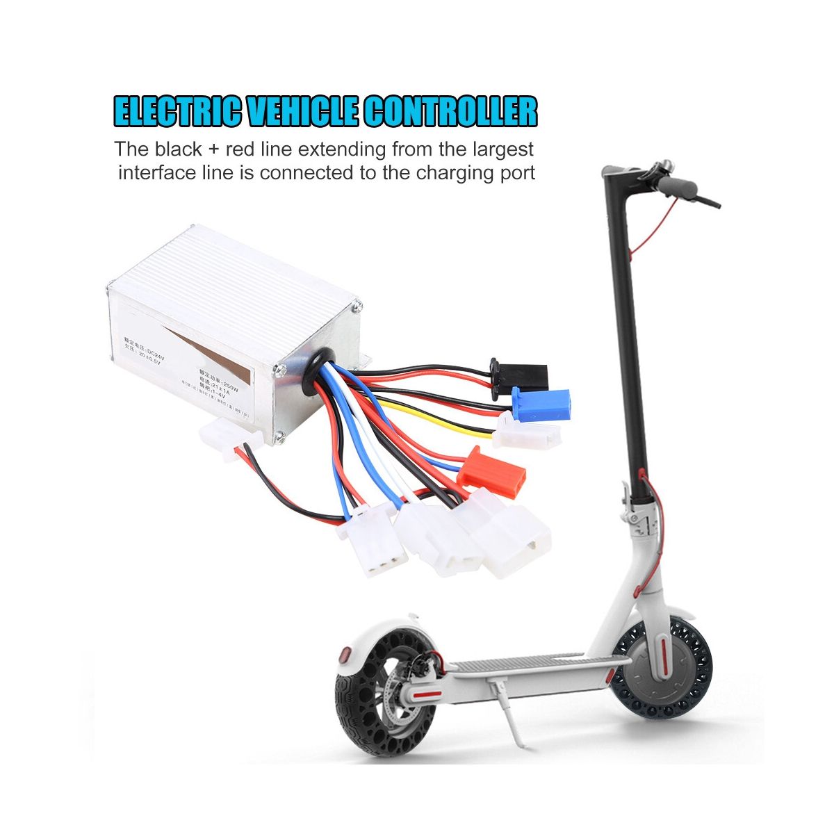 24V 250W Brushed Controller Electric Bicycle E-Bike Scooter Brush Speed Controller Motor for Electric Scooter