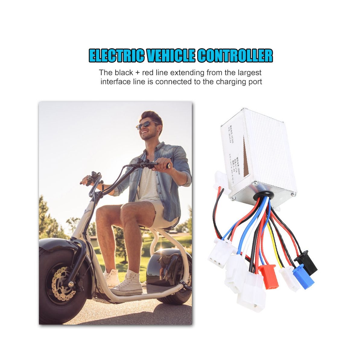 24V 250W Brushed Controller Electric Bicycle E-Bike Scooter Brush Speed Controller Motor for Electric Scooter