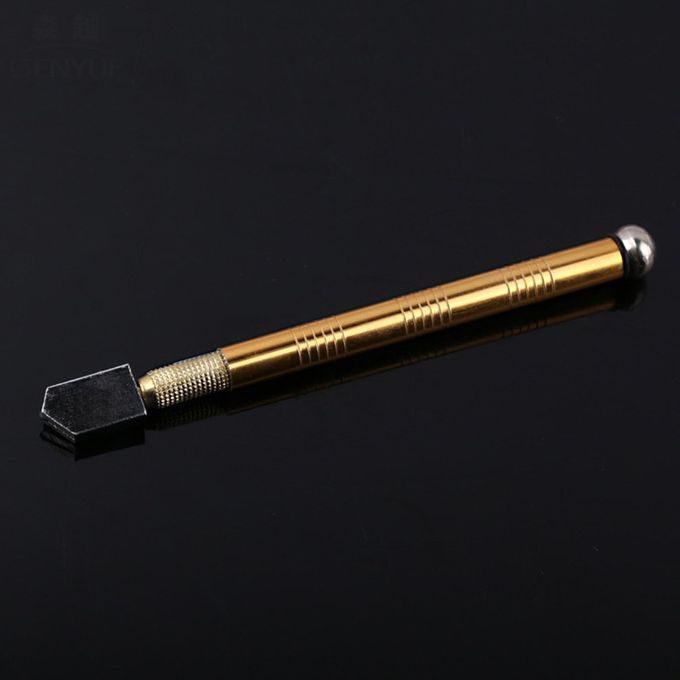 Metal Handle Steel Rhinestone Self-lubricating Oil Feed Tipped Glass Cutter