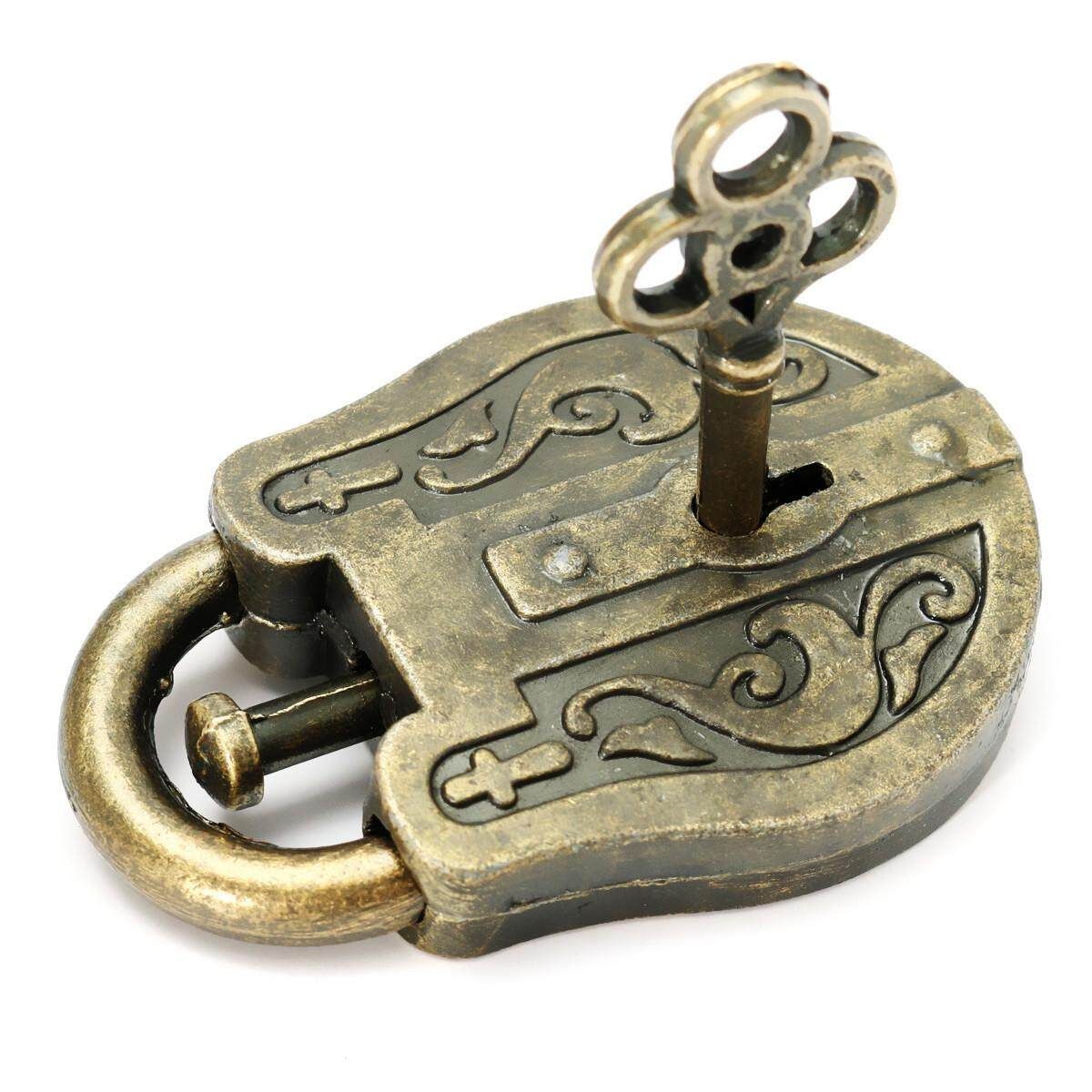 IQ&EQ Mind Brain Teaser Souptoys Gift Retro Vintage Metal Cast God Lock Puzzle
