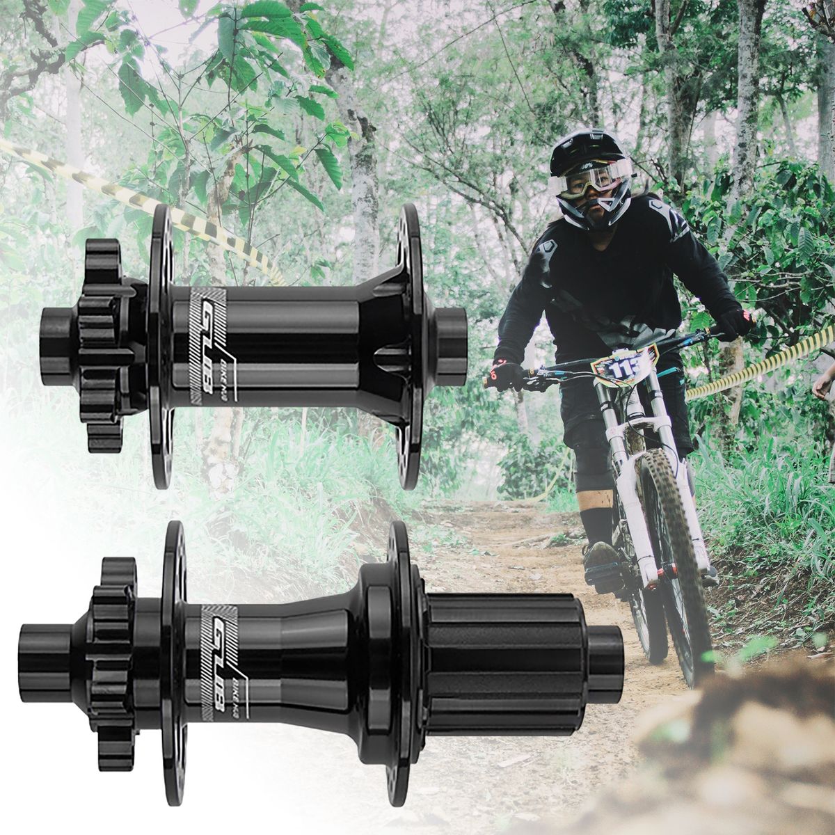 1 Set Bike Hub Impact Resistant Metal Hub Black