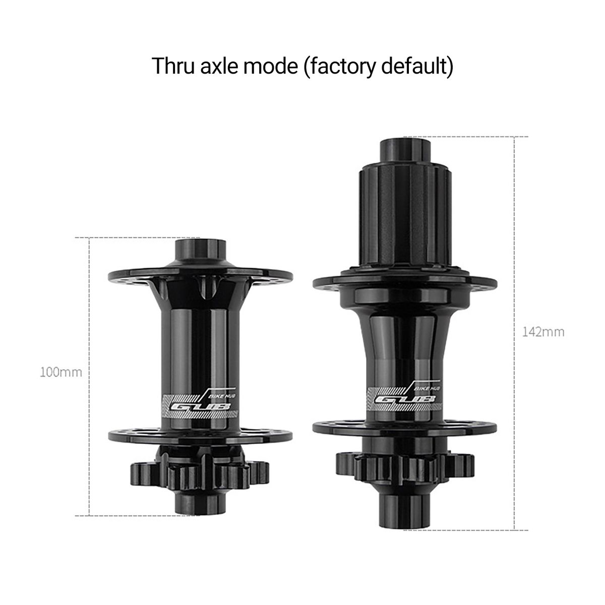 1 Set Bike Hub Impact Resistant Metal Hub Black