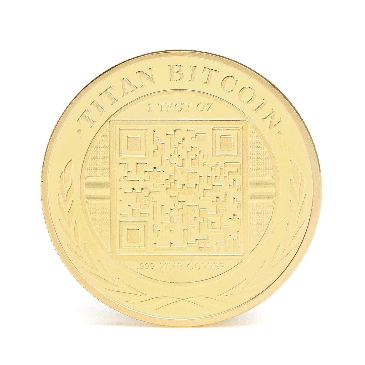 1Pcs Bitcoin Model Gold Plated Commemorative Coin BTC Bitcoin Metal Coin Decorations