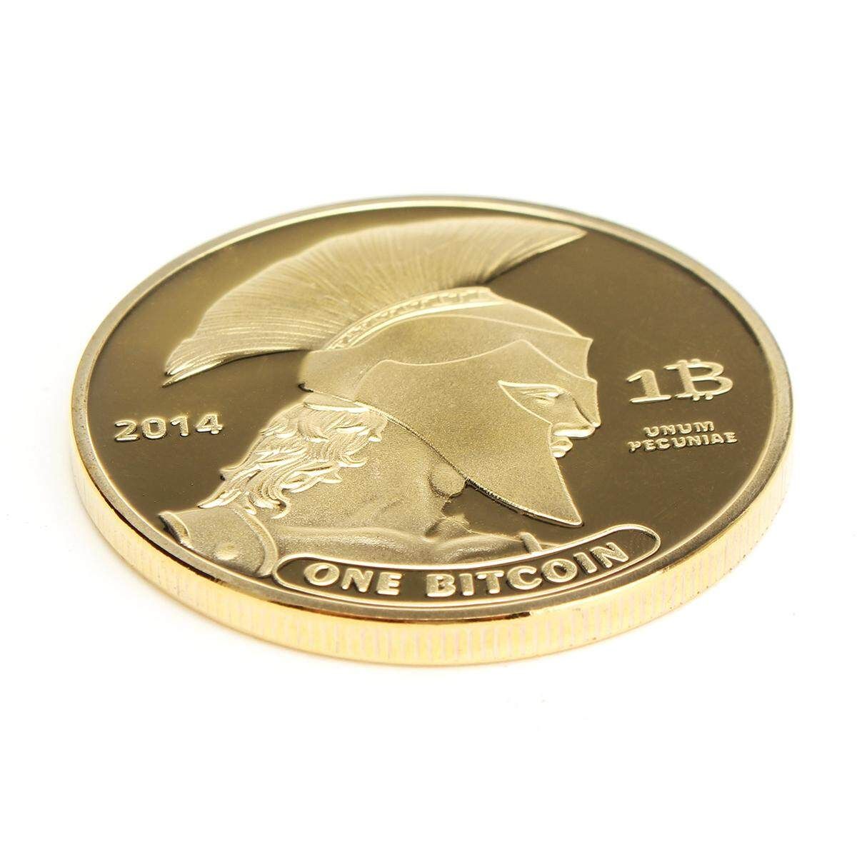 1Pcs Bitcoin Model Gold Plated Commemorative Coin BTC Bitcoin Metal Coin Decorations