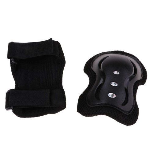 Bmx Bike Knee/Elbow Pads Wrist Guard Protective Gear Set For Black