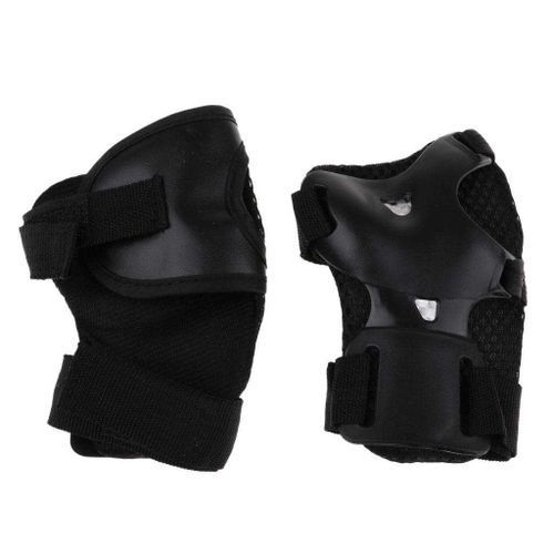 Bmx Bike Knee/Elbow Pads Wrist Guard Protective Gear Set For Black
