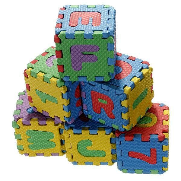 36Pcs Baby Kids EVA Foam Interlocking Alphabet Number Floor Mat Puzzle Toys