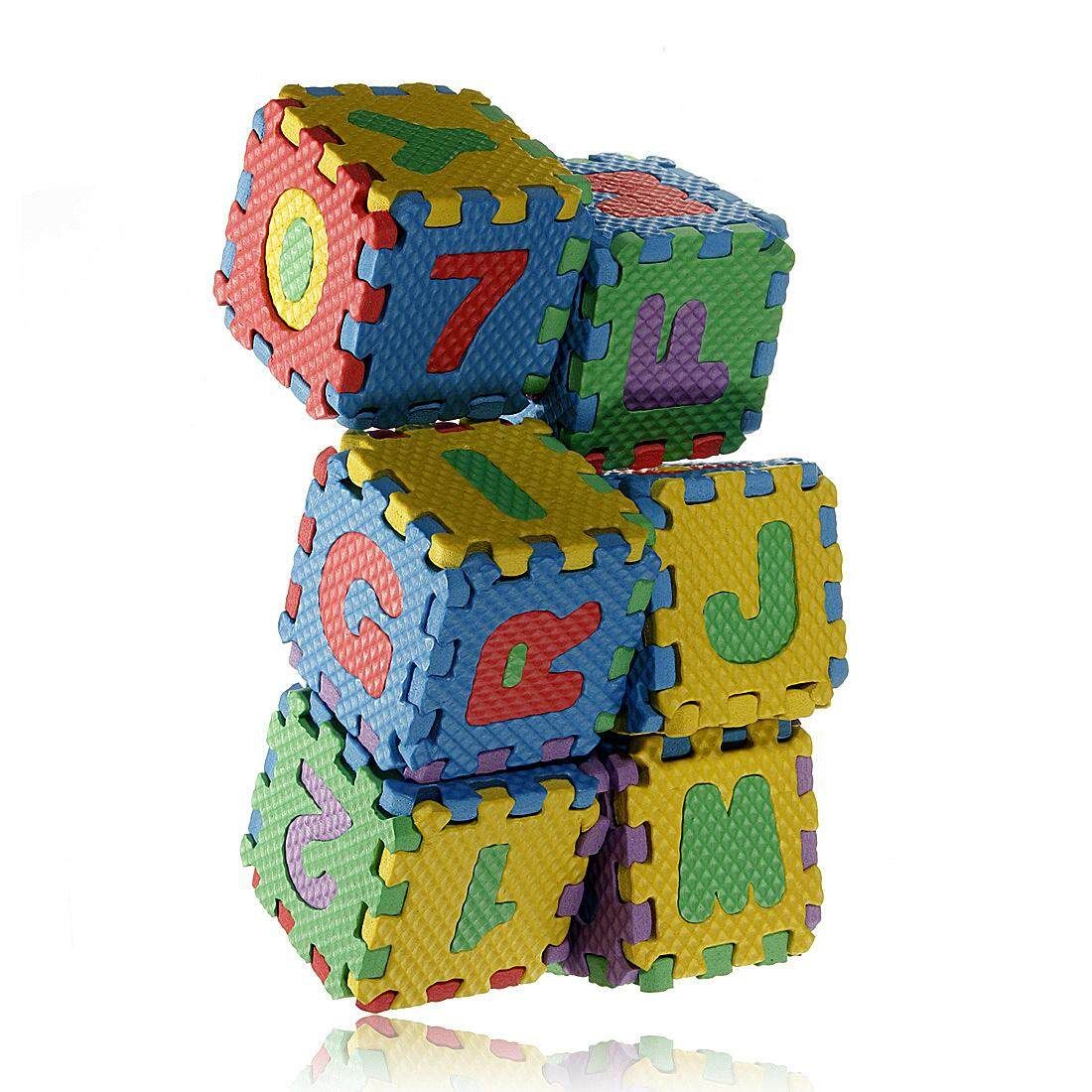 36Pcs Baby Kids EVA Foam Interlocking Alphabet Number Floor Mat Puzzle Toys