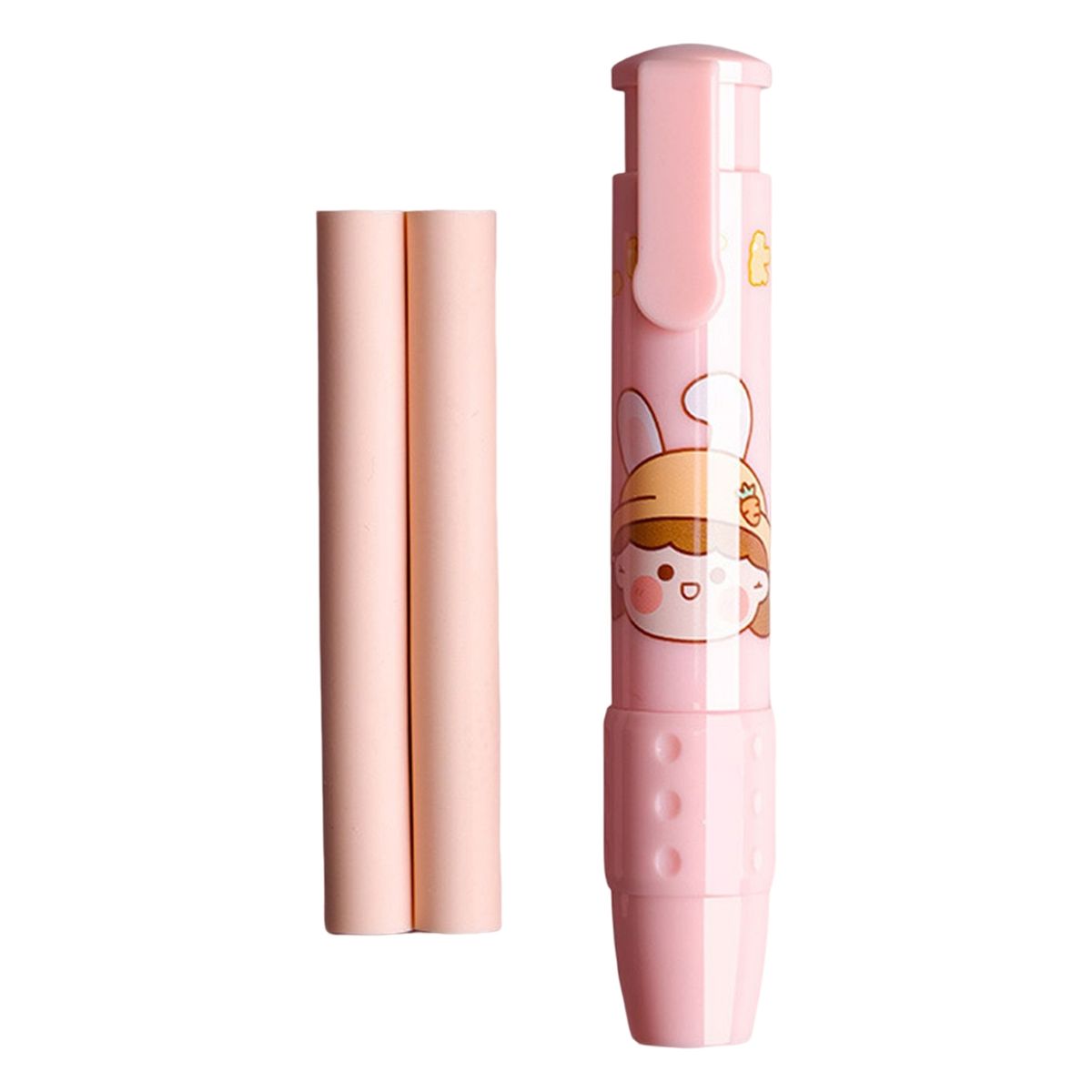 1 Set Eraser Not Hurt Paper Student Erasers Pink
