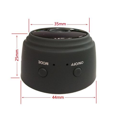 2019HD 1080P Mini Camera Wireless Remote Wifi Security Cam Night Vision Motion Action Detects Invisible Night Vision IP Hidden( Plus 32G TF Card)(Black)