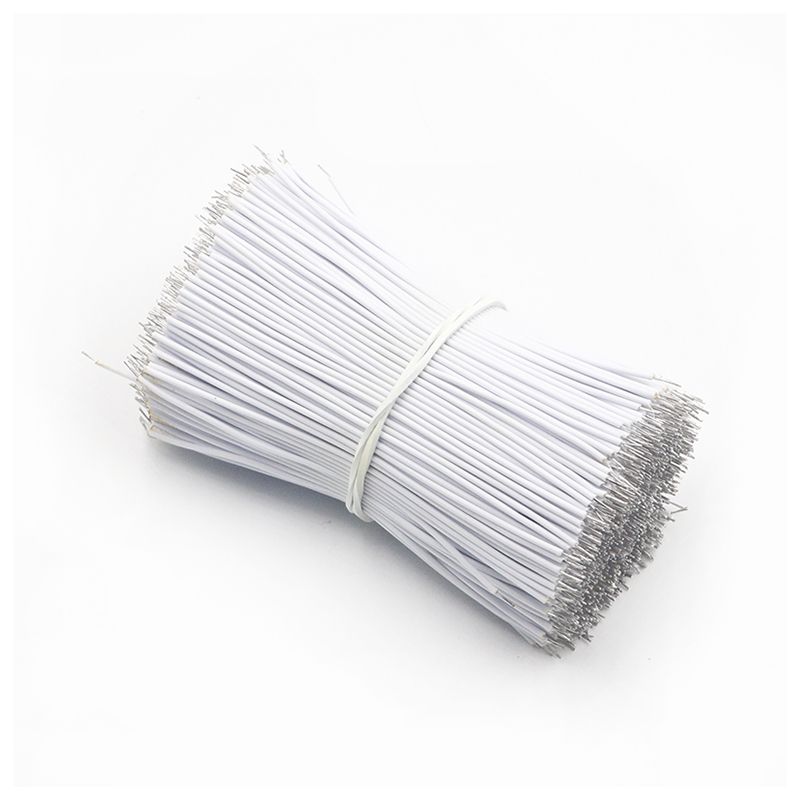 100Pcslot 24AWG 8cm Tin-Plated Breadboard Solder Cable Fly