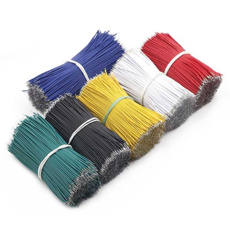 100Pcslot 24AWG 8cm Tin-Plated Breadboard Solder Cable Fly