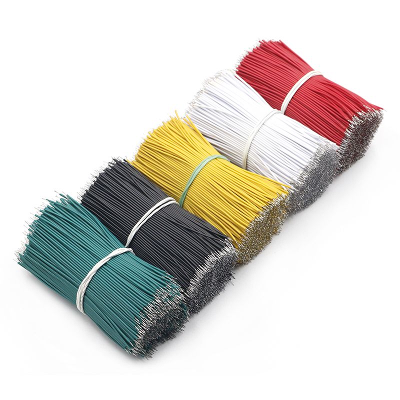 100Pcslot 24AWG 8cm Tin-Plated Breadboard Solder Cable Fly