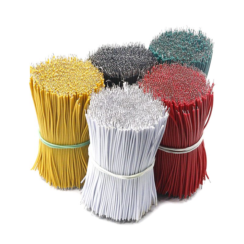 100Pcslot 24AWG 8cm Tin-Plated Breadboard Solder Cable Fly