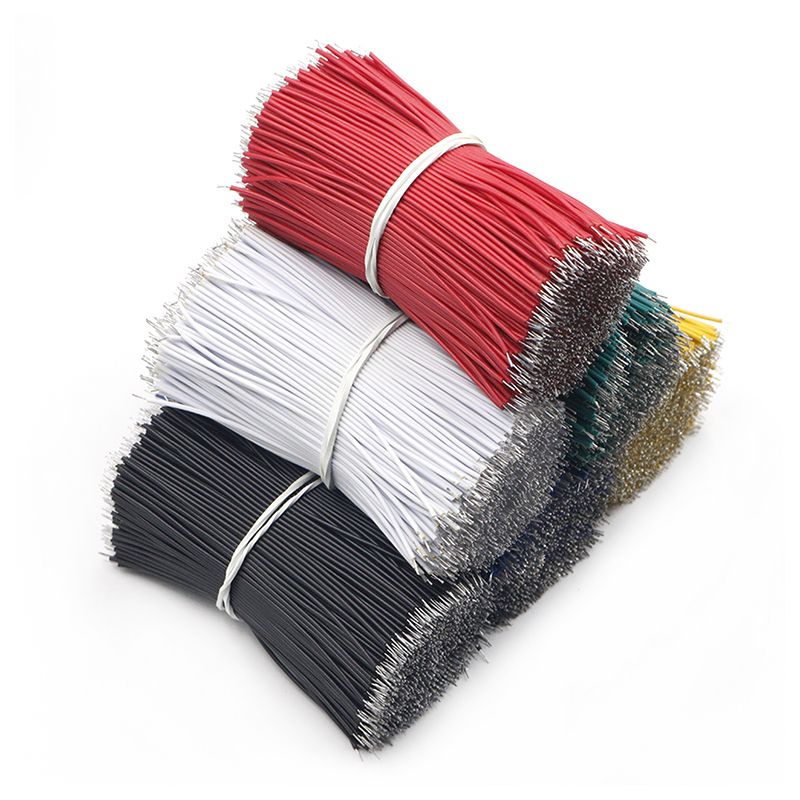 100Pcslot 24AWG 8cm Tin-Plated Breadboard Solder Cable Fly