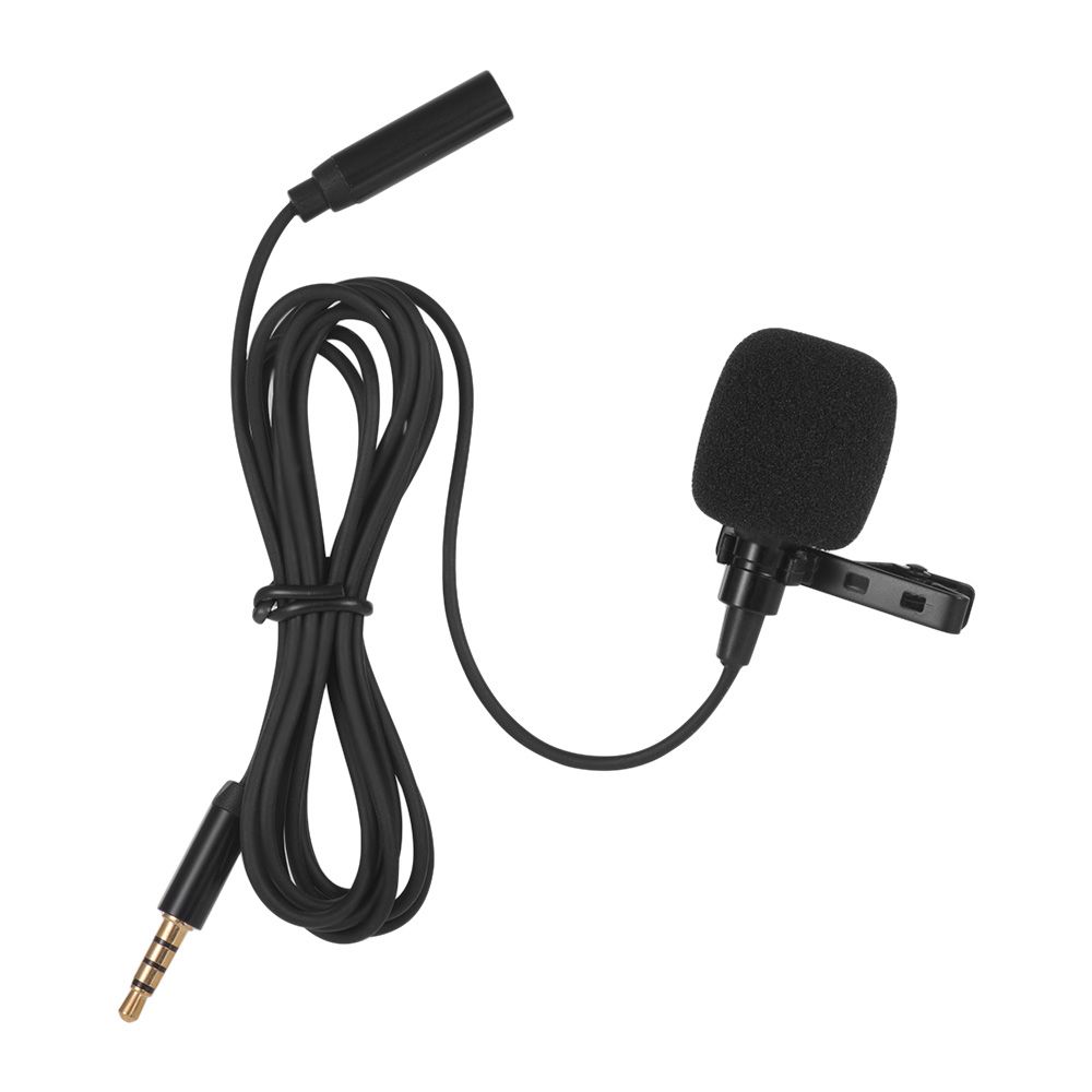 Mini Clip-on Lapel Lavalier Condenser Microphone Mic With