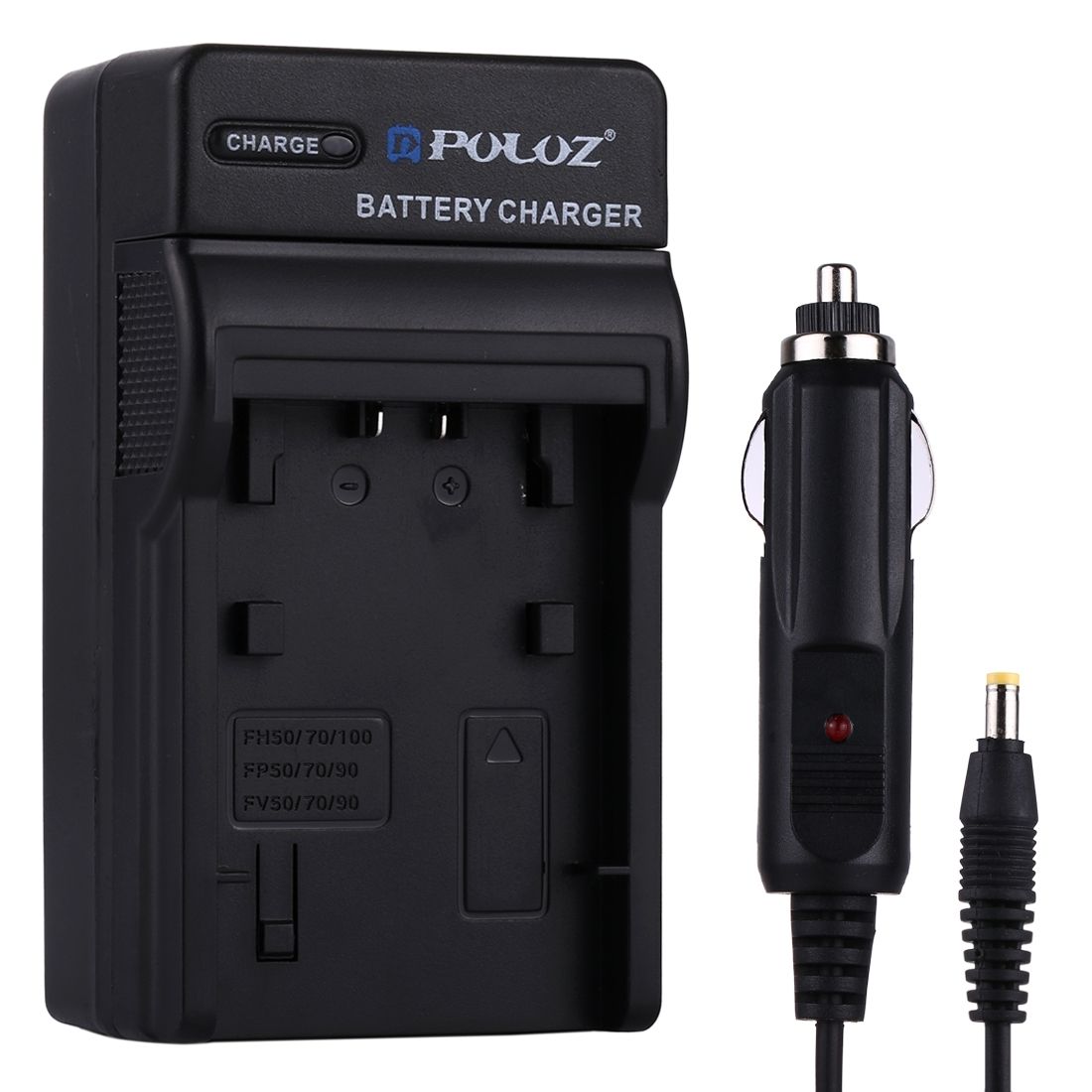 PULUZ Digital Camera Battery Car Charger For Sony NP-FH50 / NP-FH70 / NP-FH100 / NP-FP50 / NP-FP70 / NP-FP90 / NP-FV50 / NP-FV70 / NP-FV90 Battery