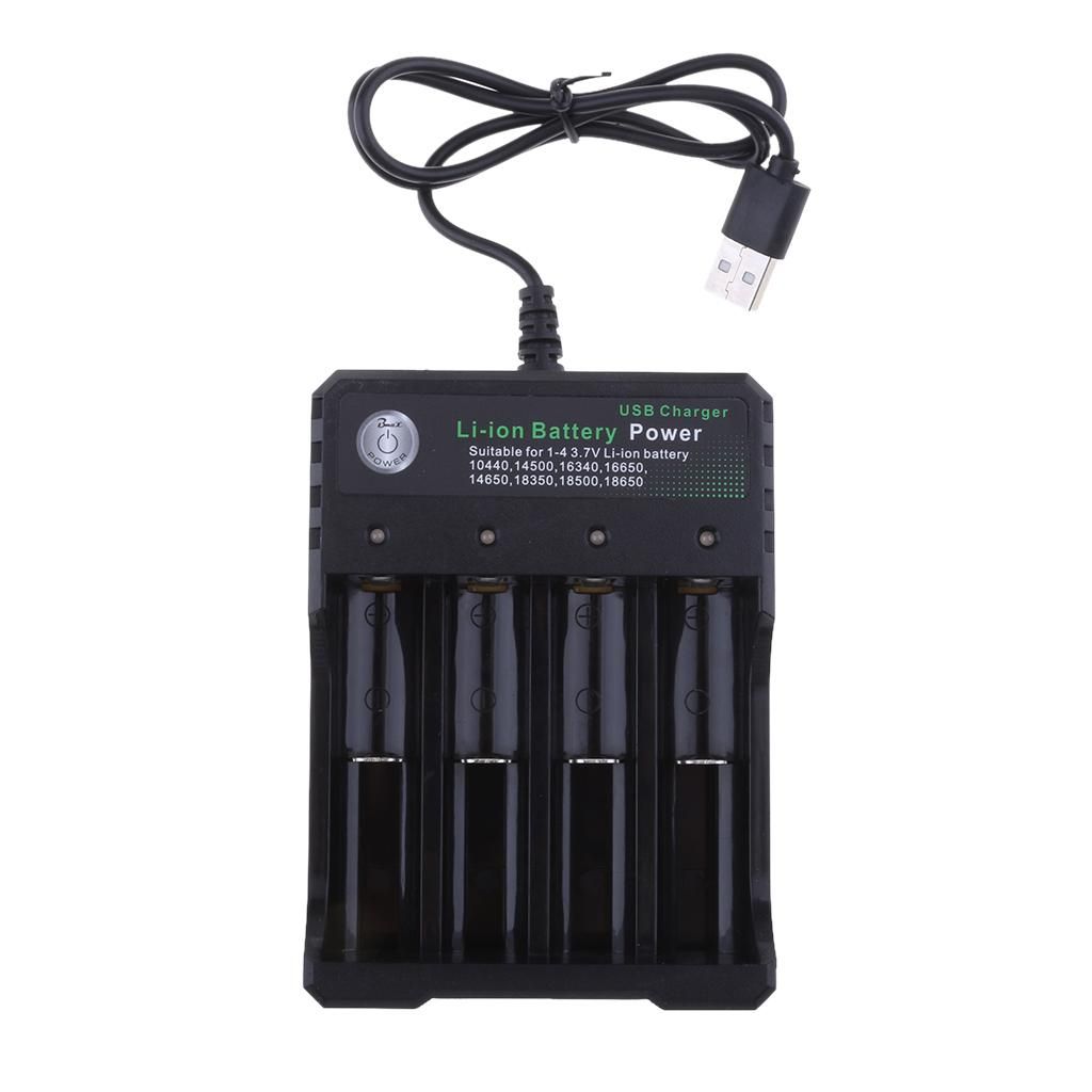 4   Slot   Li - On   Battery   Charger   For   18650   Rechargeable