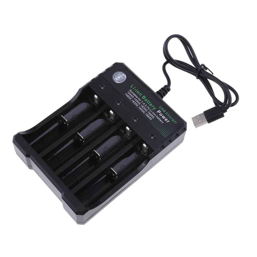 4   Slot   Li - On   Battery   Charger   For   18650   Rechargeable