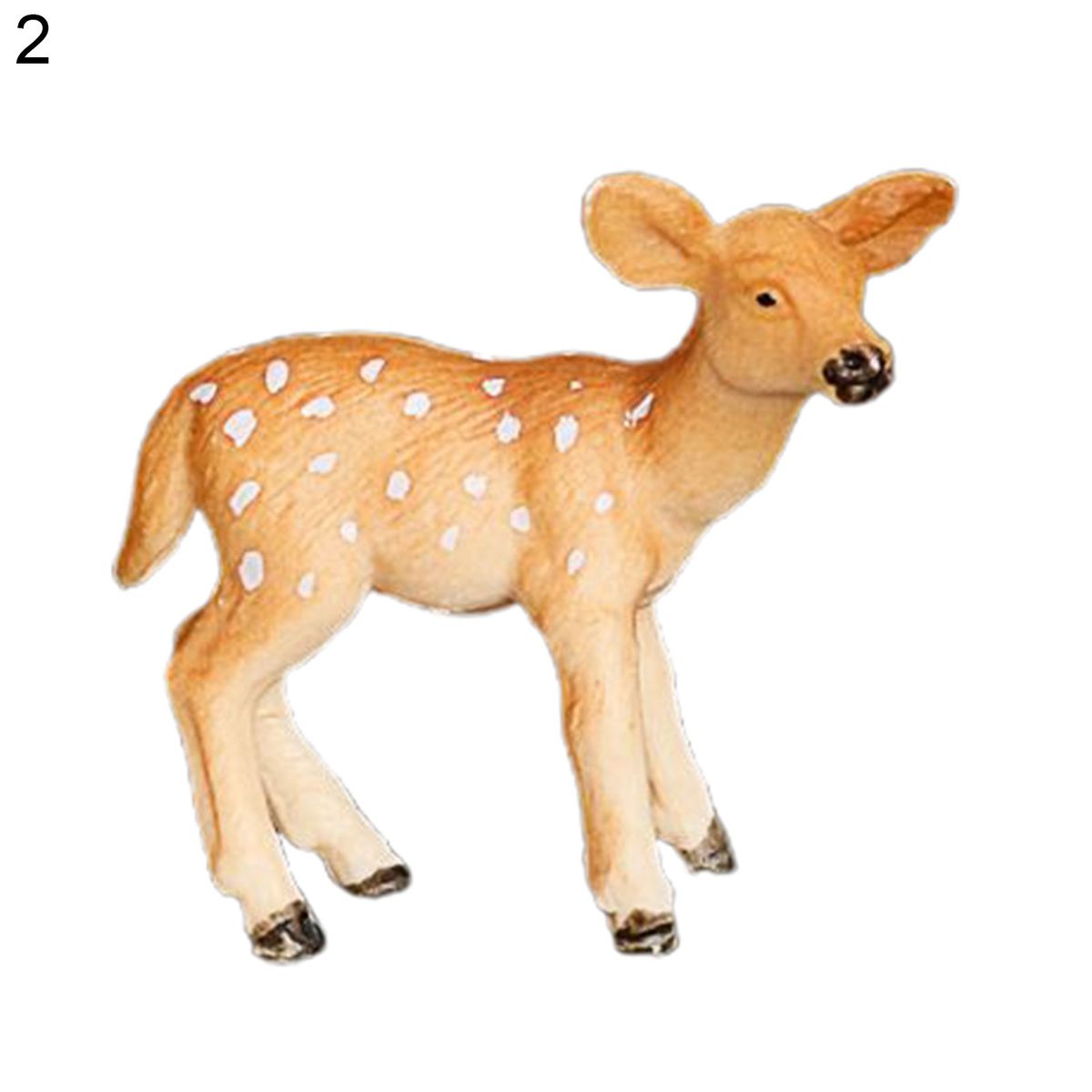 Simulation Wild Animal Deer Model Antelope Table Decor Kids Toy Collection Gift-#2