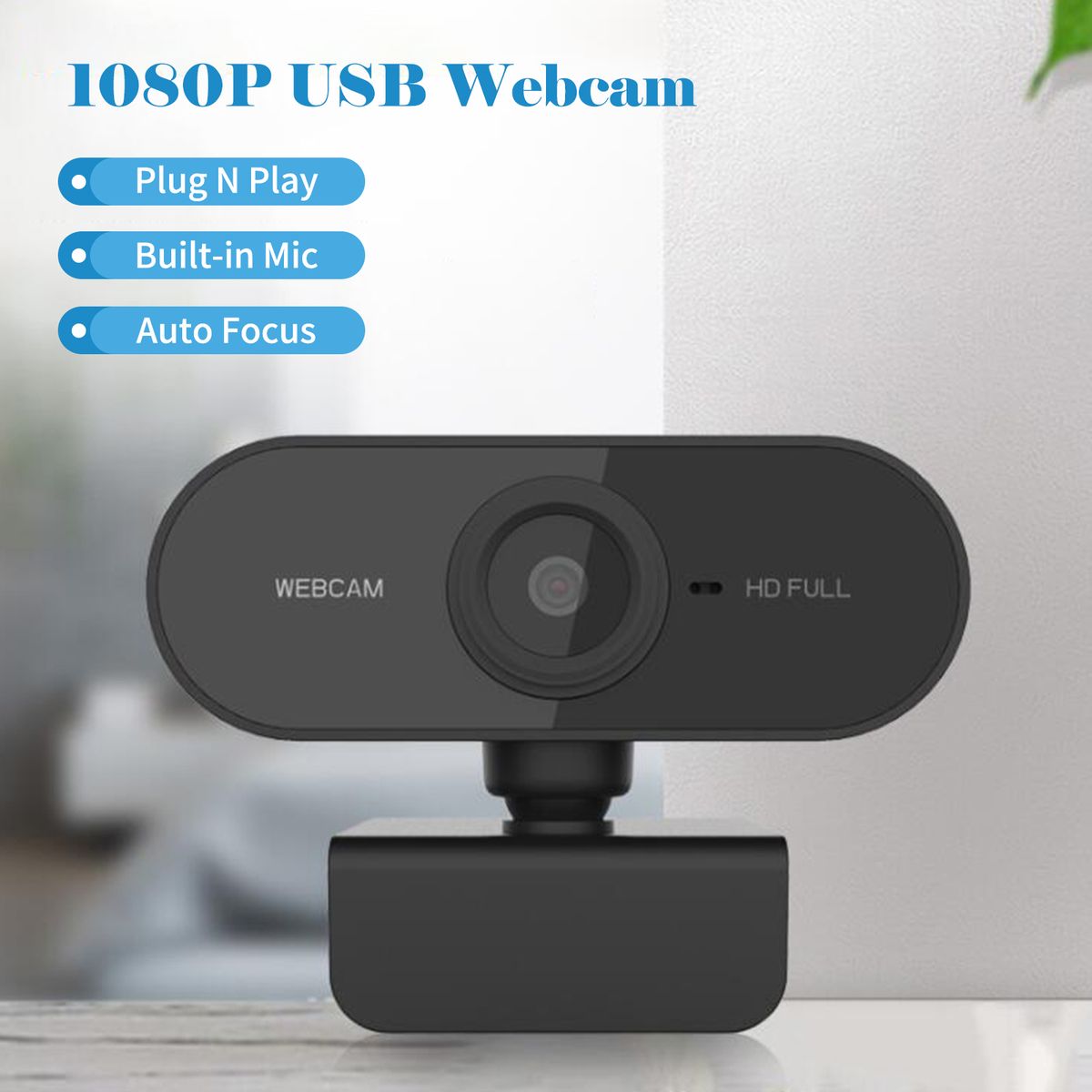 USB 1080P Web Camera With Microphone Desktop Laptop Webcam