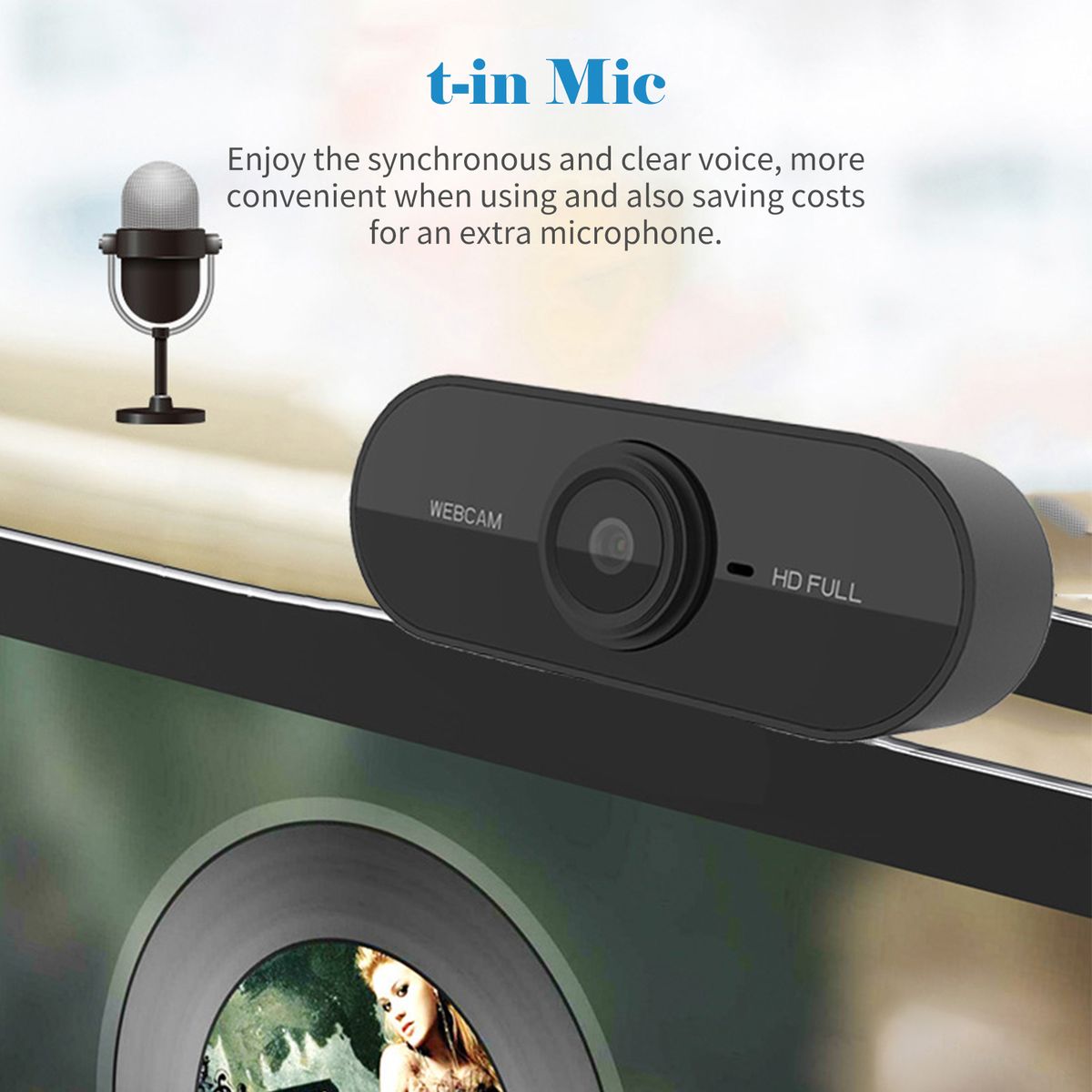 USB 1080P Web Camera With Microphone Desktop Laptop Webcam