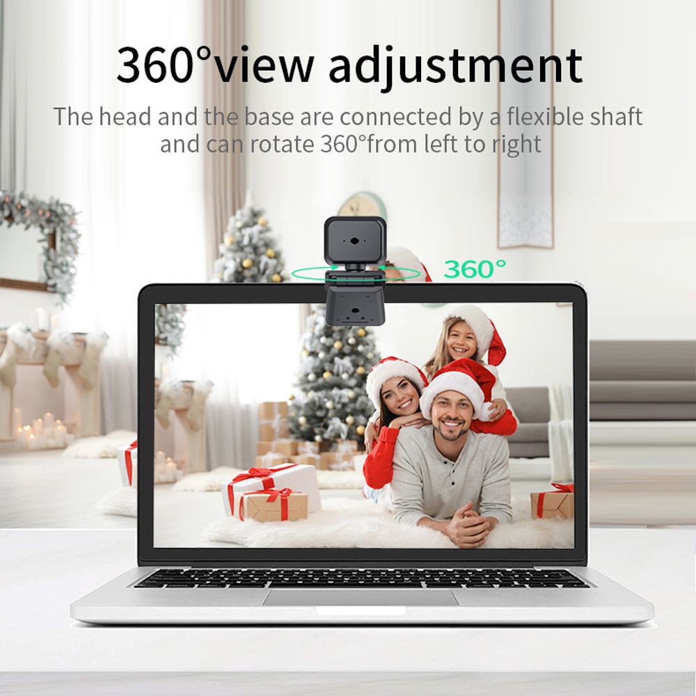 4K USB Webcam Wide Angle Auto Focus 3-level Brightness