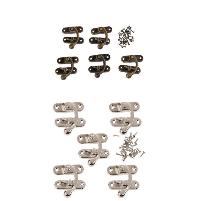 10 Sets Swing Bag Chest Hasp Box Latch Suitcase Lock Clasp Closure DIY