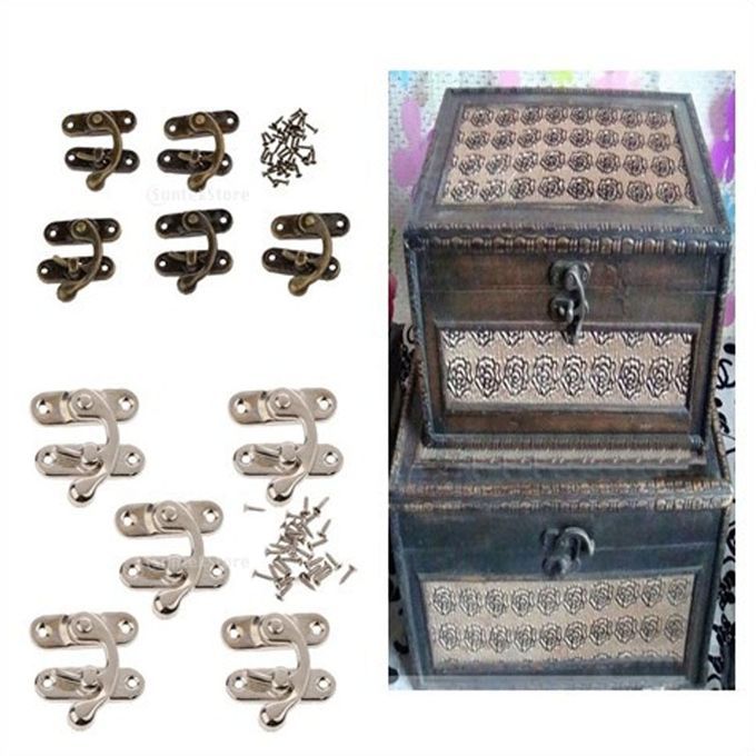 10 Sets Swing Bag Chest Hasp Box Latch Suitcase Lock Clasp Closure DIY