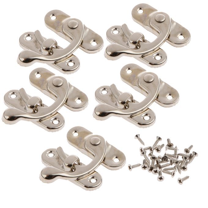 10 Sets Swing Bag Chest Hasp Box Latch Suitcase Lock Clasp Closure DIY