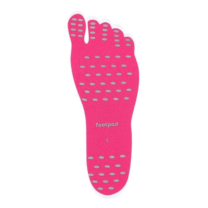 Beach Invisible Stick-Up Foot Insole Waterproof Protective Socks Pad Thermal Insulation S Pink