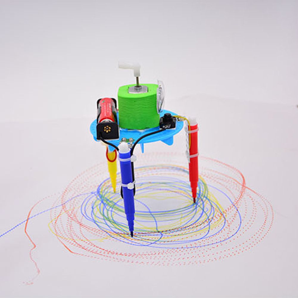 Kids DIY Doodle Robot Toy Children Experiment Science Project Educational Model