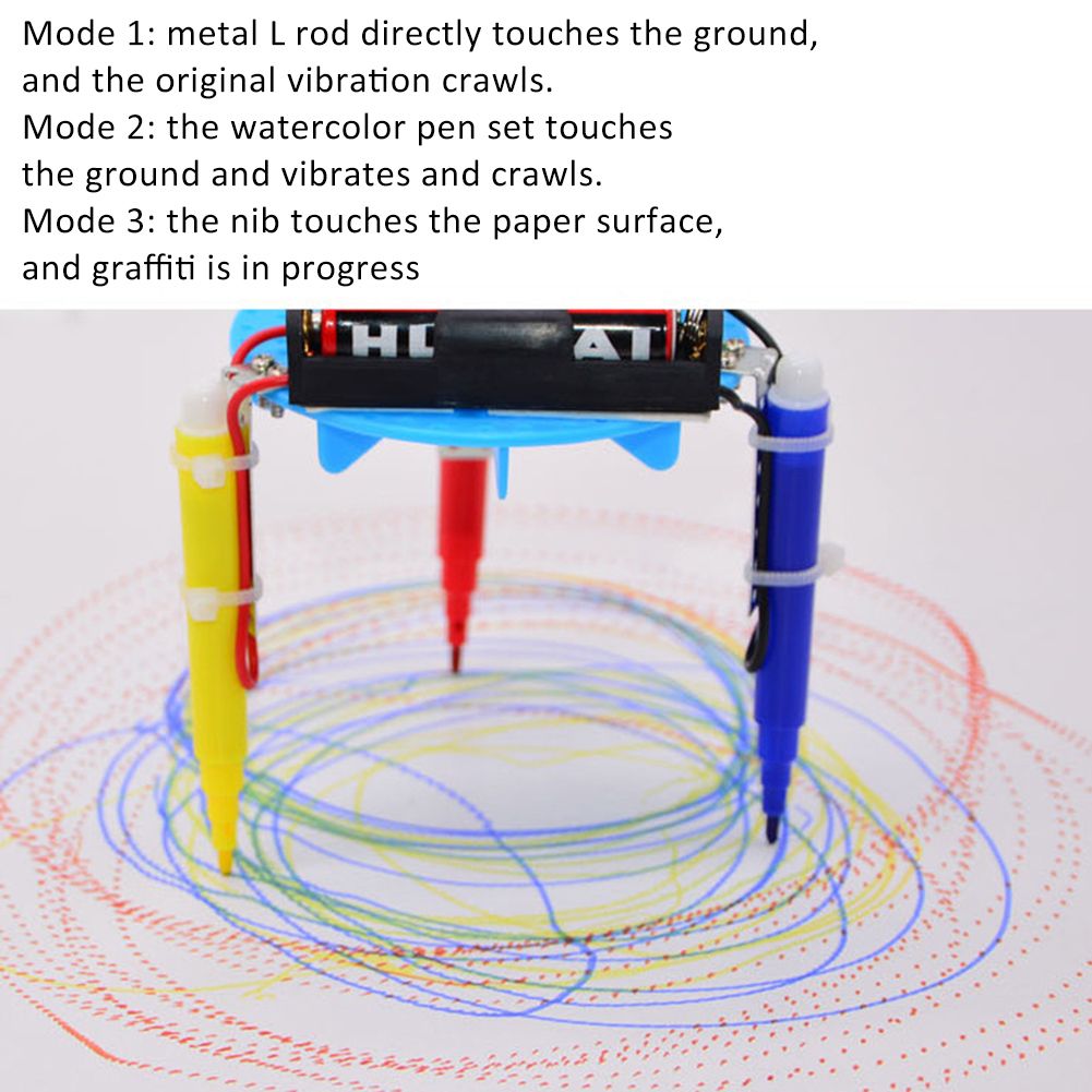 Kids DIY Doodle Robot Toy Children Experiment Science Project Educational Model