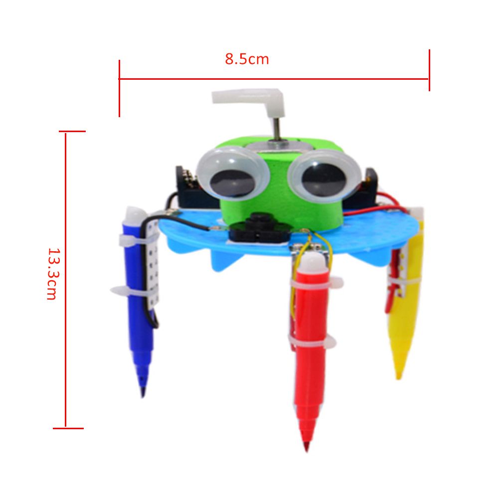 Kids DIY Doodle Robot Toy Children Experiment Science Project Educational Model