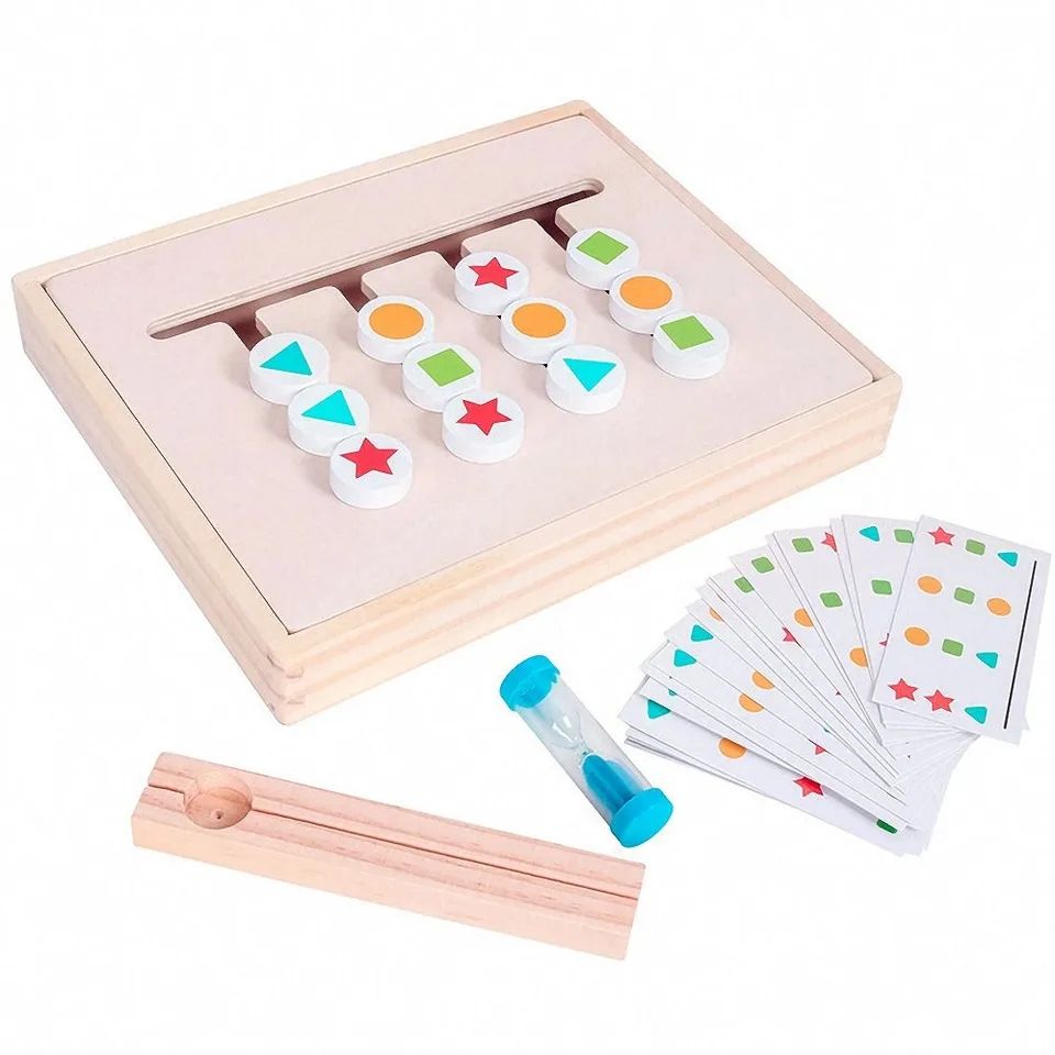 Wooden Colour And Shape Matching Maze Puzzle