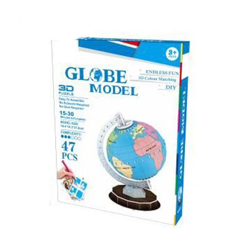 Kids Globe World Map Puzzle Education Learning Geography
