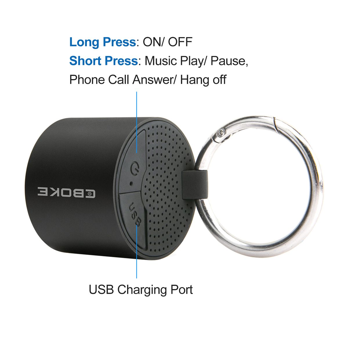CBOKE BF-120 Mini Wireless BT Speaker Hanging Portable