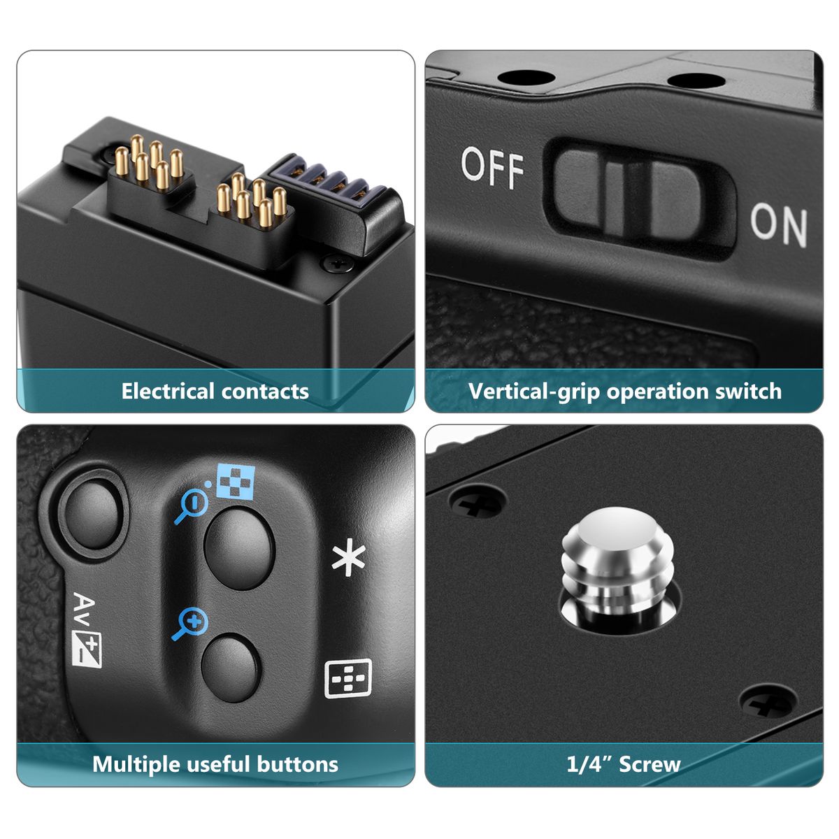 BG-E8 Replacement Battery Grip For Canon EOS 550D 600D 650D 700D / T2i T3i T4i T5i