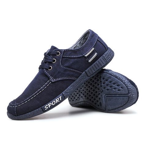 Men Canvas Shoes Breathable Outdoor Casual