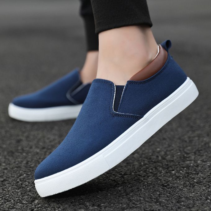 Men's Korean Style Casual Shoes-Blue