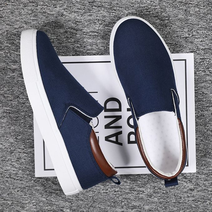 Men's Korean Style Casual Shoes-Blue