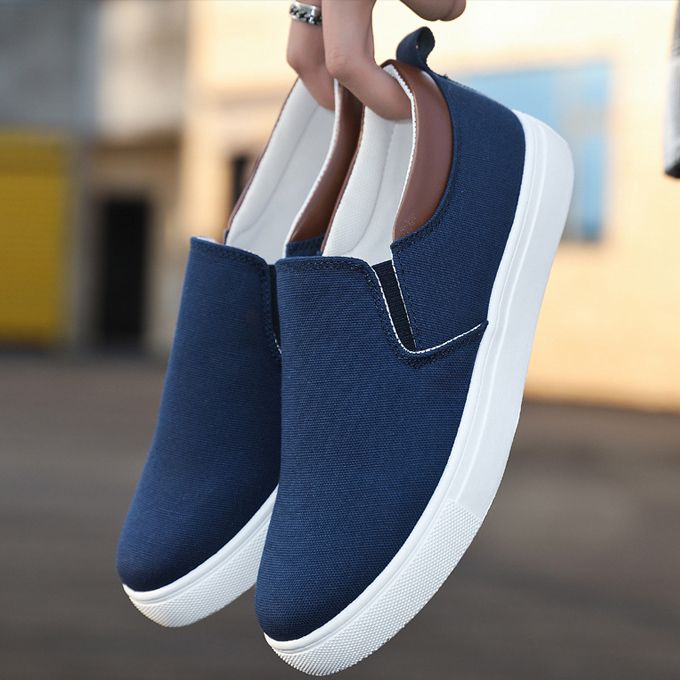 Men's Korean Style Casual Shoes-Blue