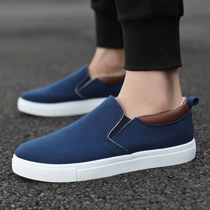 Men's Korean Style Casual Shoes-Blue
